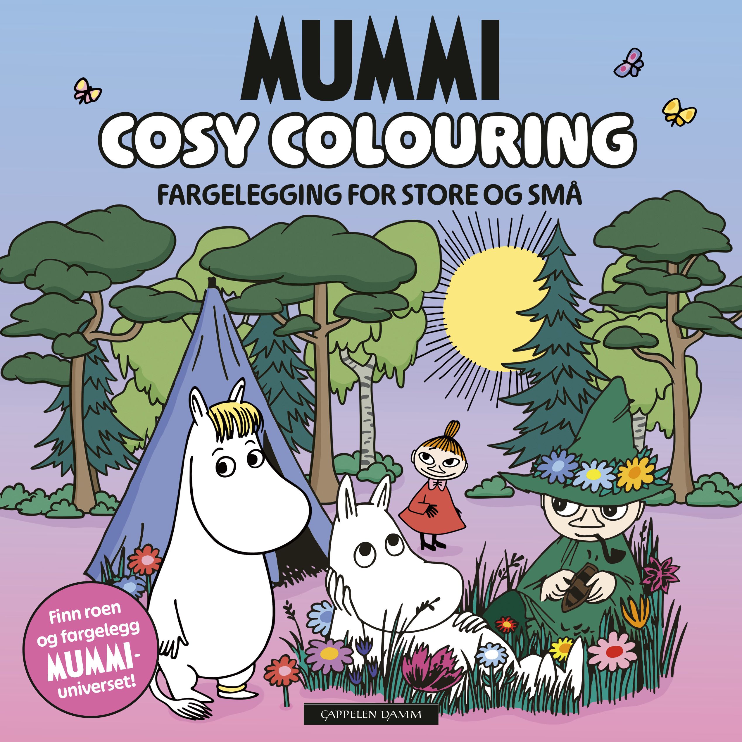 Mummi cosy colouring - fargelegging for store og små