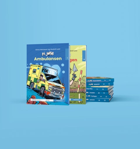 Blå pakke På jobb-serien Leseunivers frå Cappelen Damm