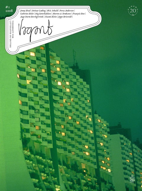 Vagant 1/2008 - tidsskrift for litteratur og kritikk