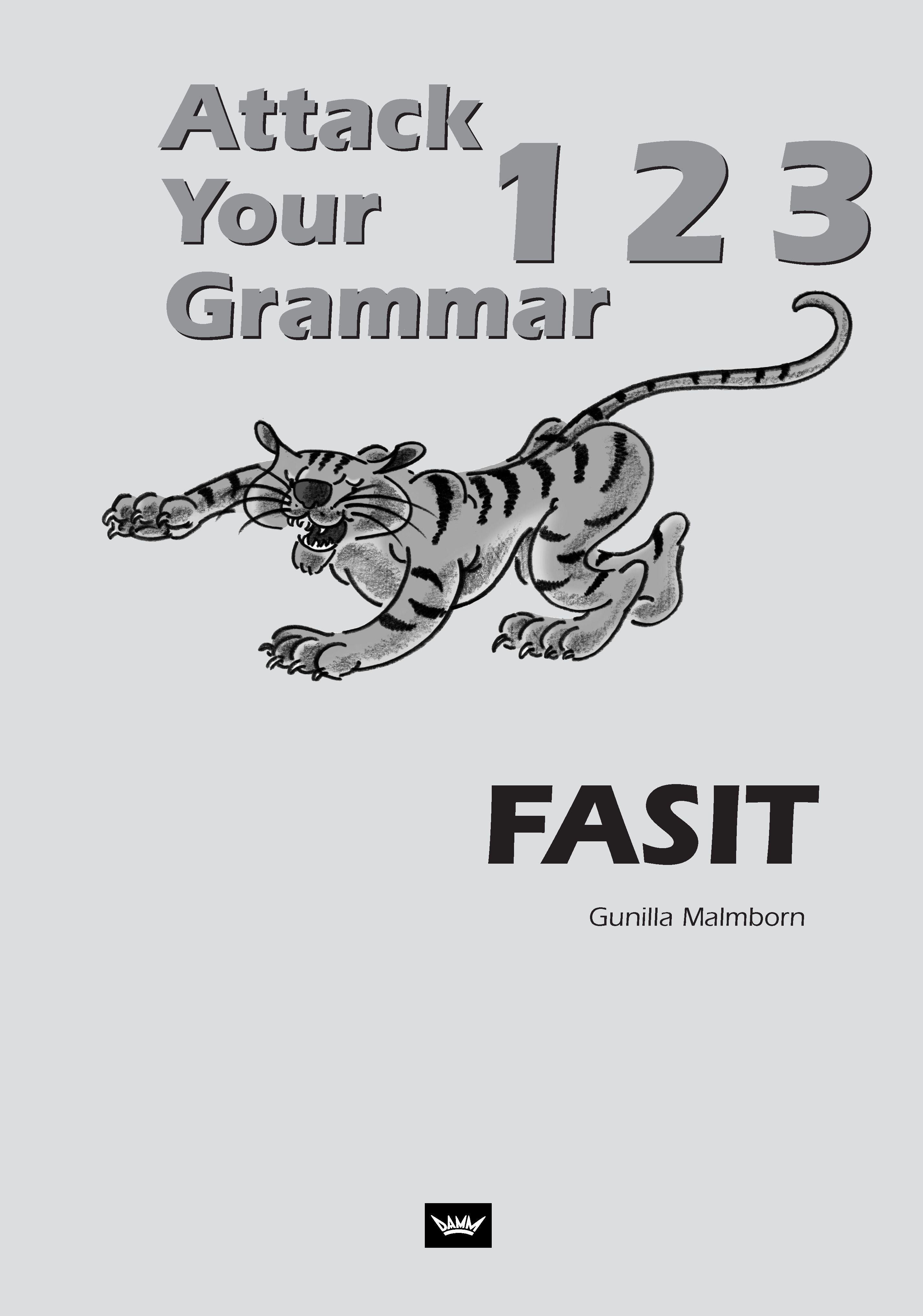Attack your grammar 1 2 3 - fasit