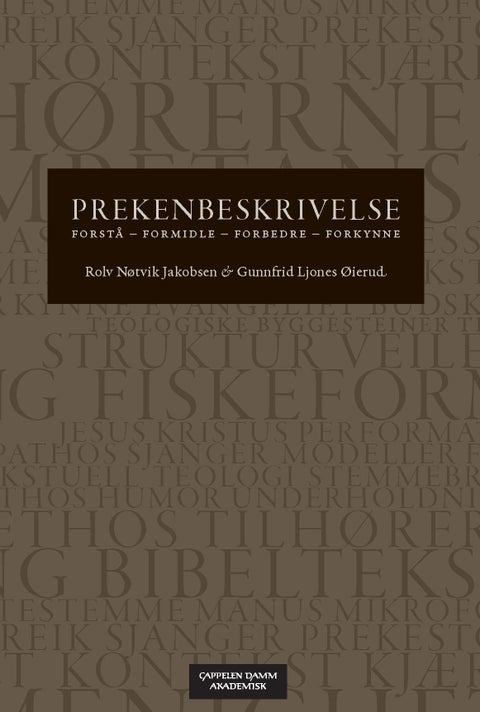 Prekenbeskrivelse - forstå, formidle, forbedre, forkynne