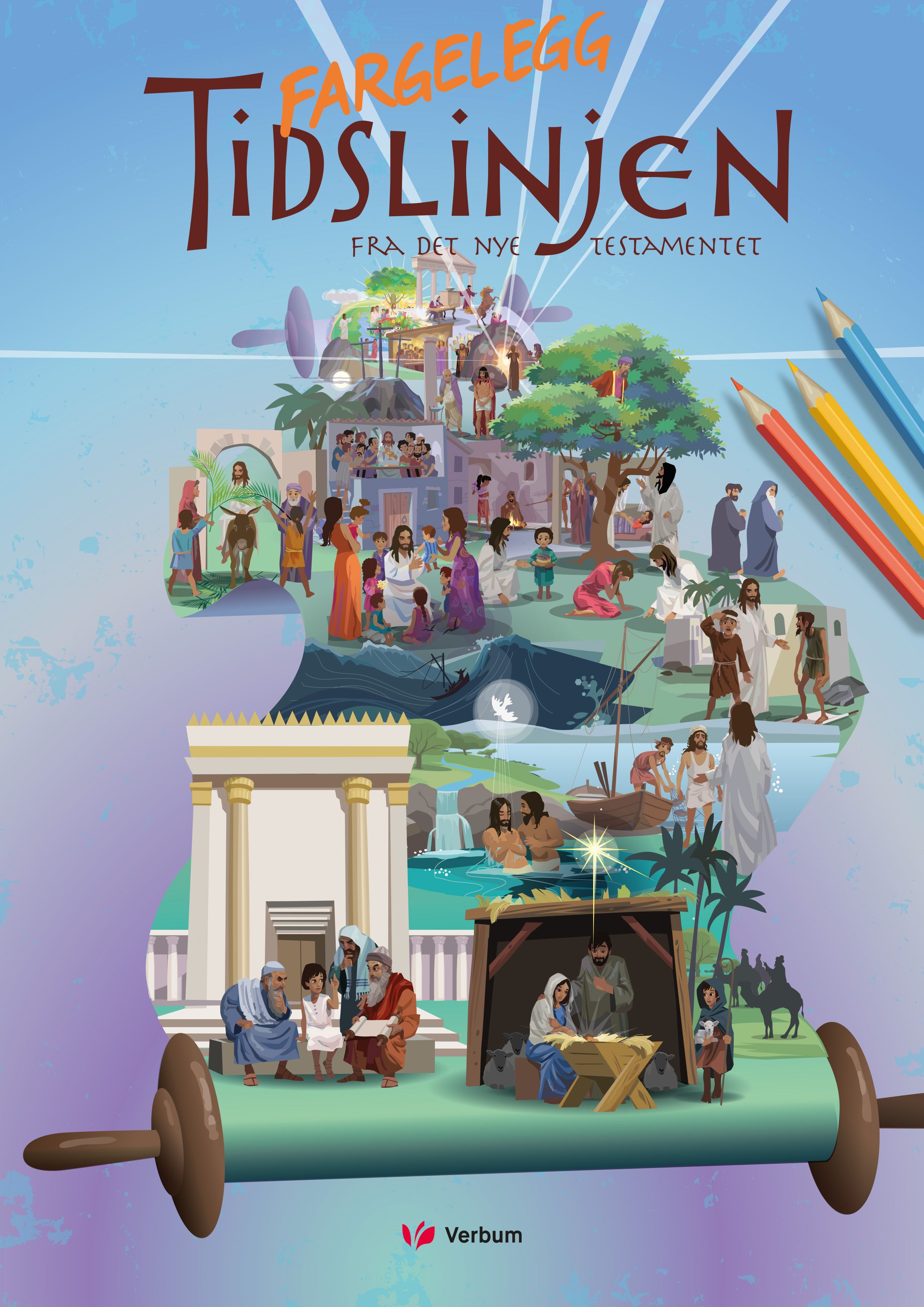 Fargelegg tidslinjen fra Det nye testamentet