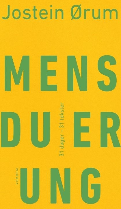 Mens du er ung - 31 dager - 31 tekster