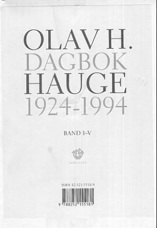 Dagbok 1924-1994. Bd. 1-5