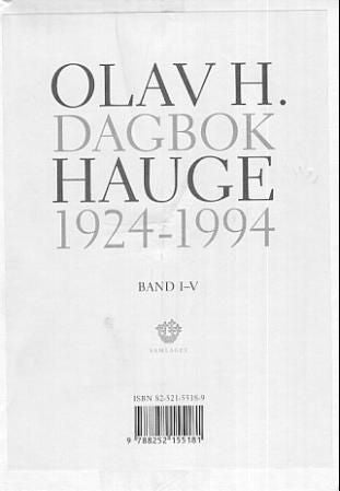 Dagbok 1924-1994. Bd. 1-5