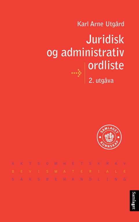 Juridisk og administrativ ordliste - bokmål-nynorsk