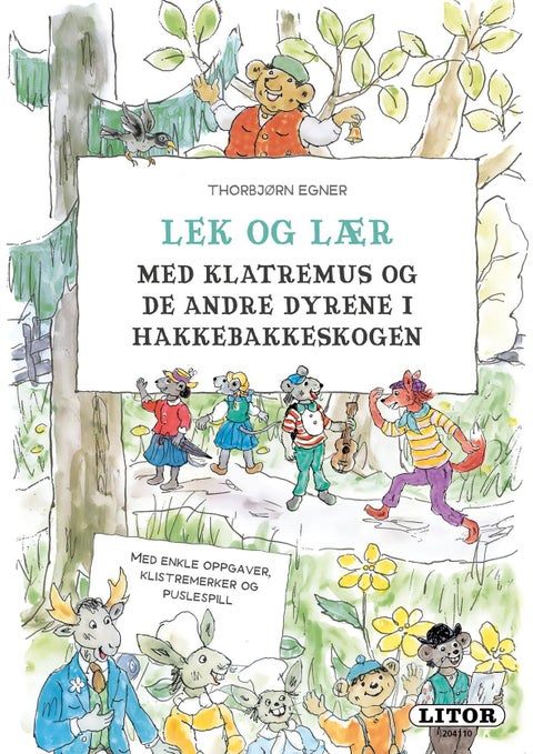 Lek og lær med Klatremus og de andre dyrene i Hakkebakkeskogen