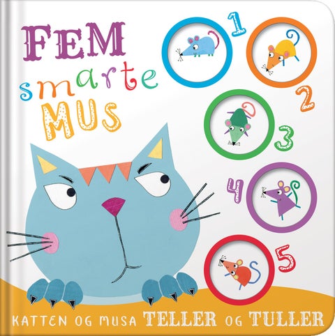 Fem smarte mus - katten og musa teller og tuller