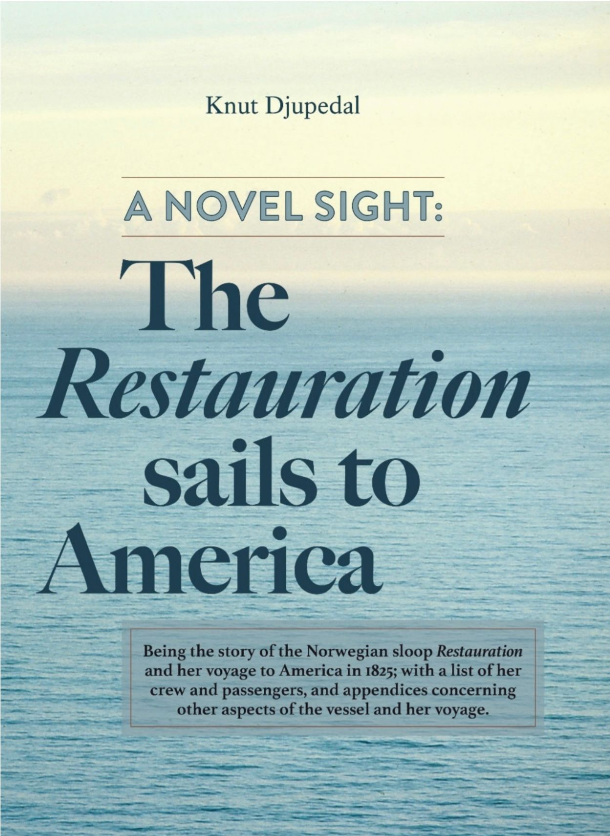 A novel sight - the restauration sails to Amerika