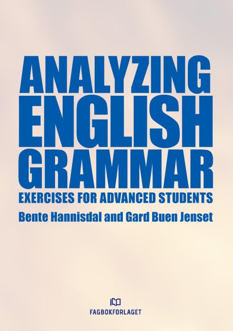 Analyzing English grammar - exercises for advanced students