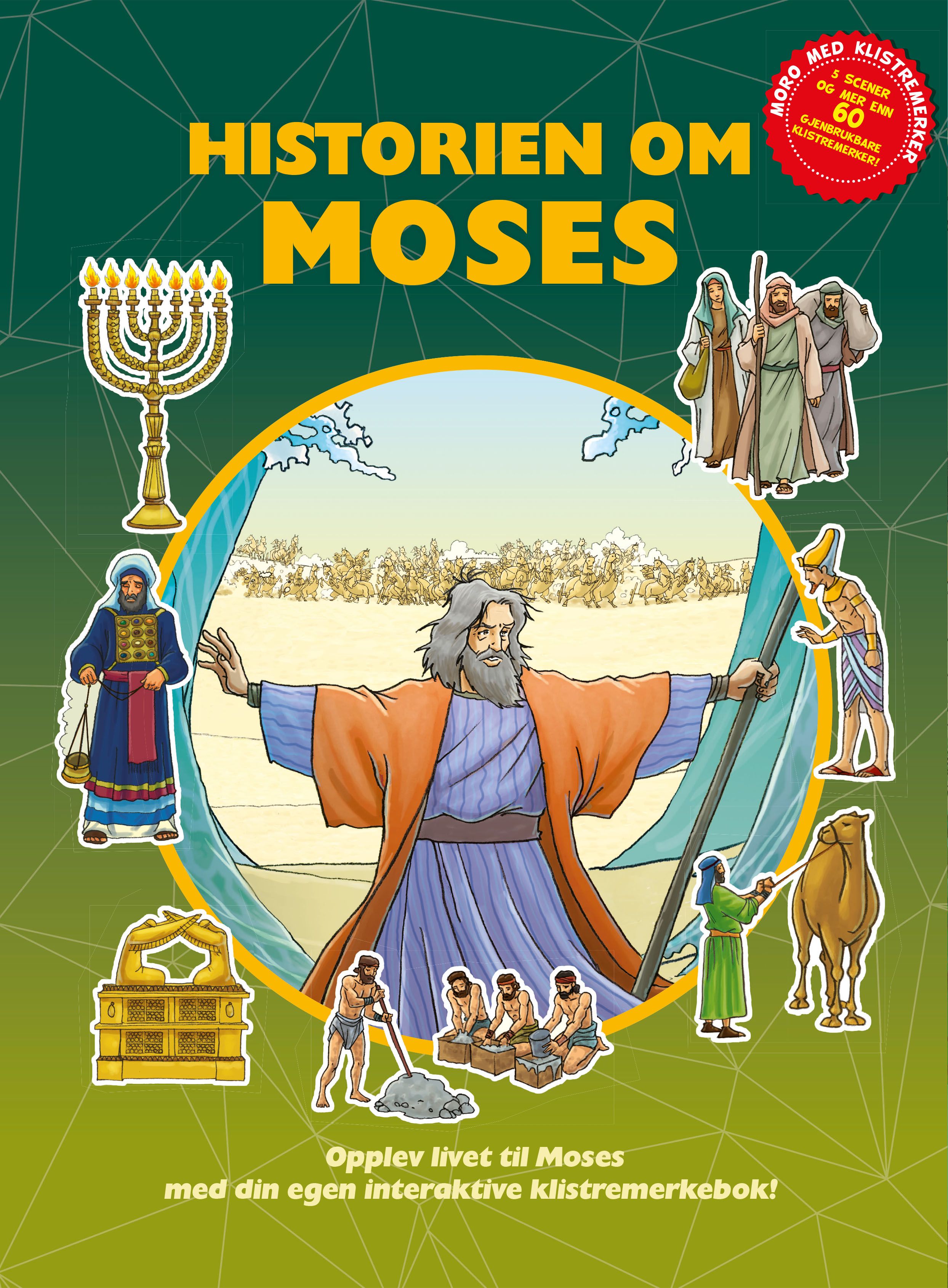 Historien om Moses - opplev livet til Moses med din egen interaktive klistremerkebok!