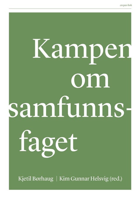 Kampen om samfunnsfaget