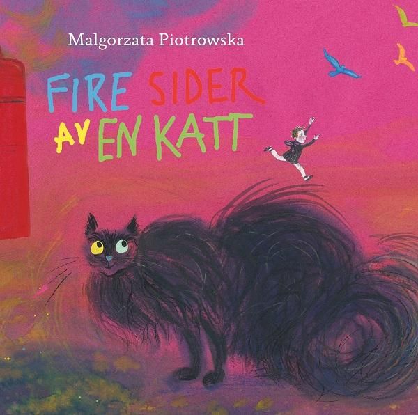 Fire sider av en katt