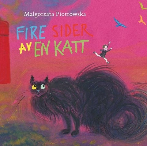 Fire sider av en katt