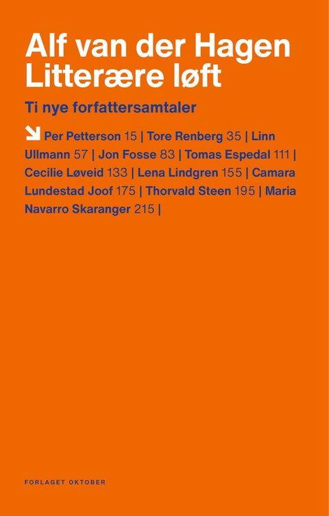 Litterære løft - ti nye forfattersamtaler