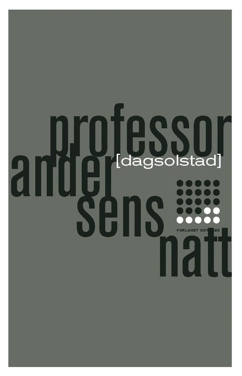 Professor Andersens natt - roman