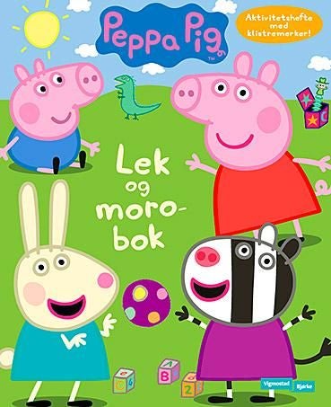 Peppa Pig lek og moro bok - bokstavplansjer