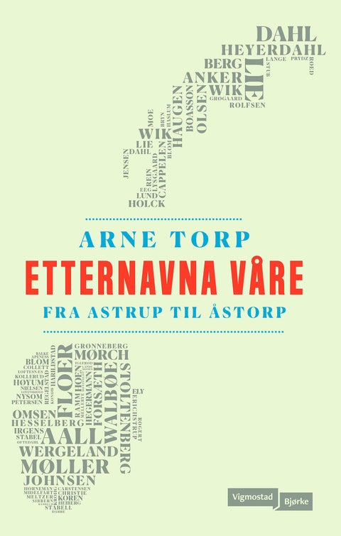 Etternavna våre - fra Astrup til Åstorp