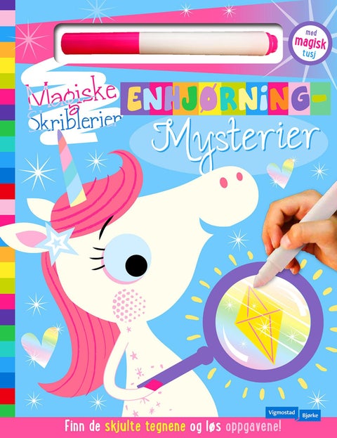 Enhjørningmysterier. Magiske skriblerier med magisk tusj - magiske skriblerier med magisk tusj