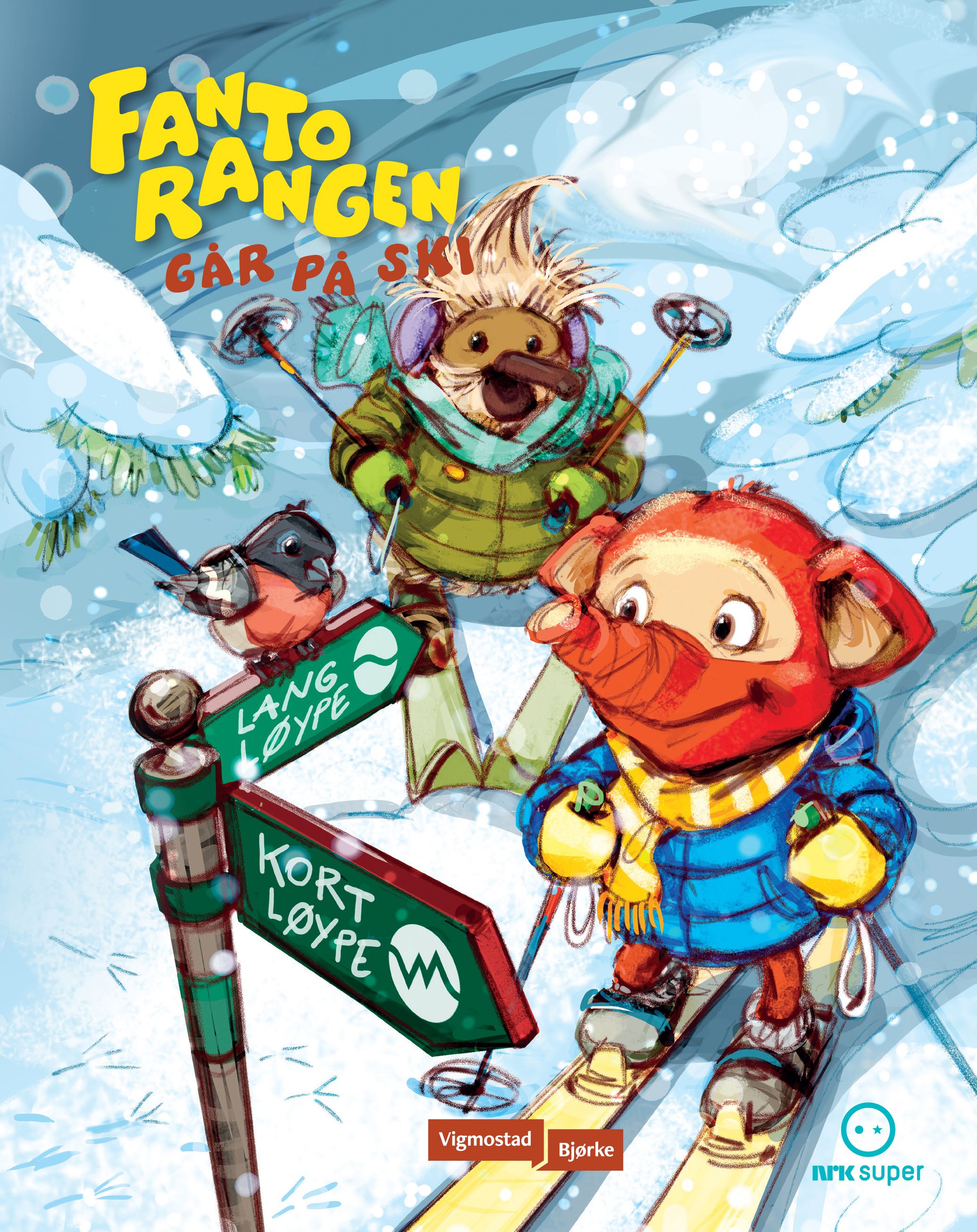 Fantorangen går på ski