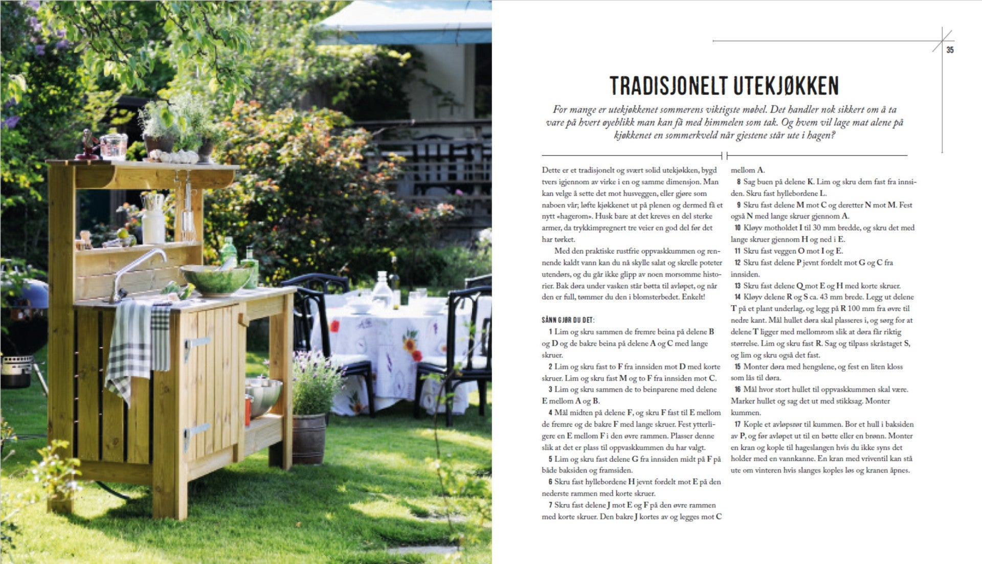 Snekring til uteplassen