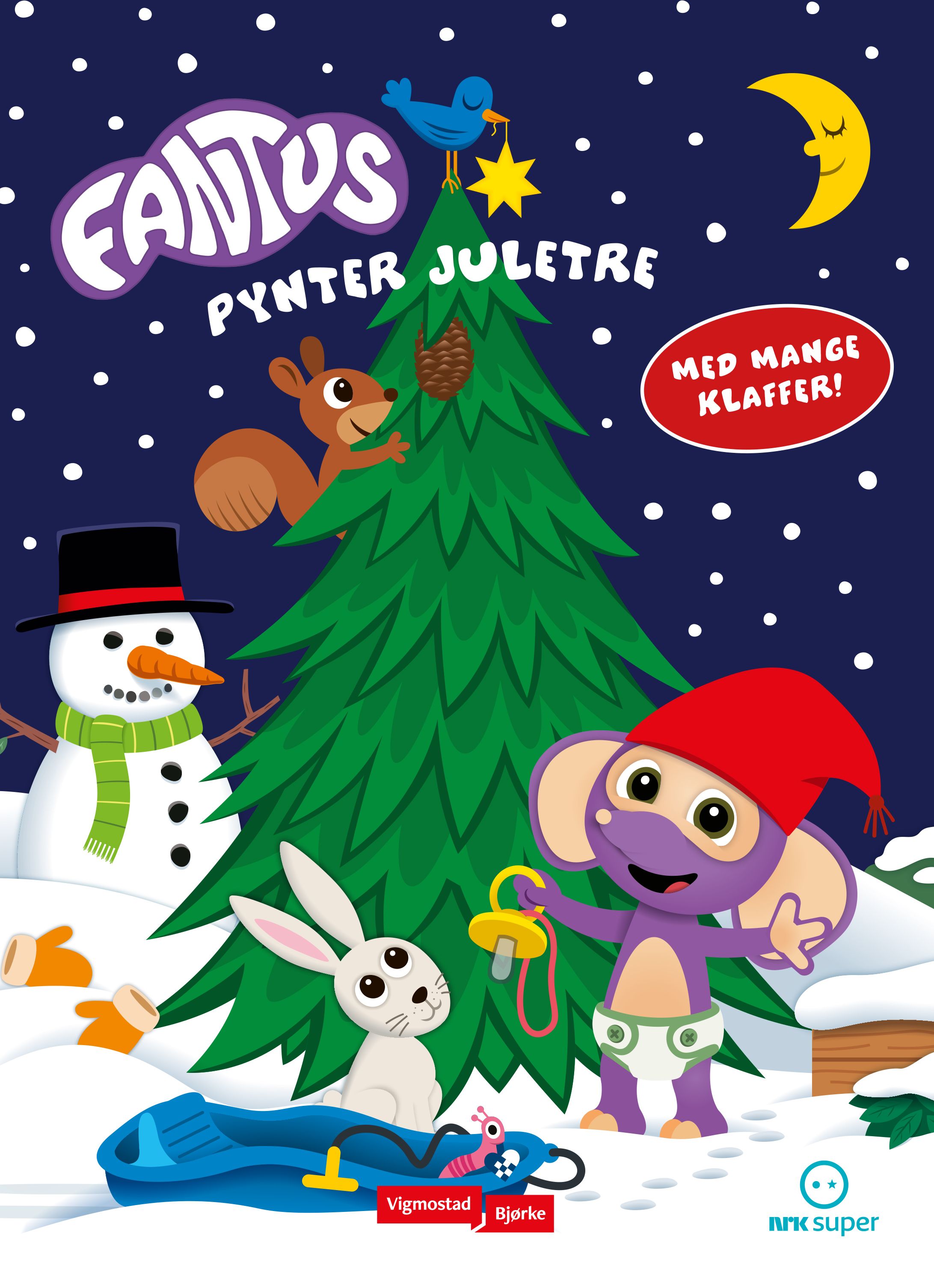 Fantus pynter juletre - med mange klaffer