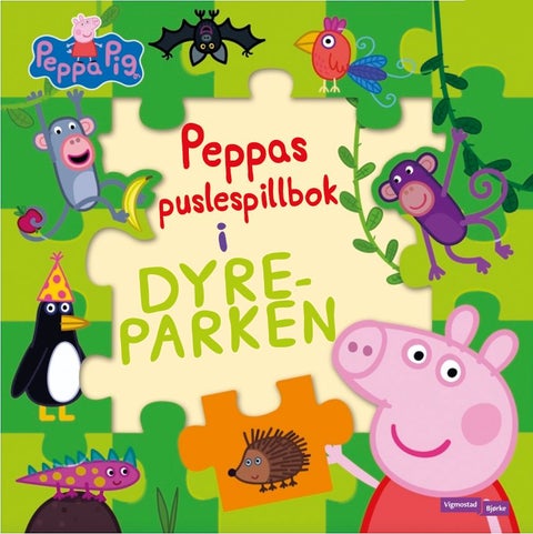 Peppas puslespillbok i dyreparken