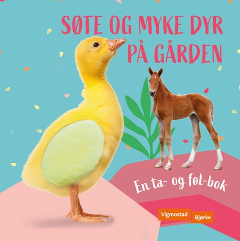 Søte og myke dyr på gården - en ta- og føl-bok