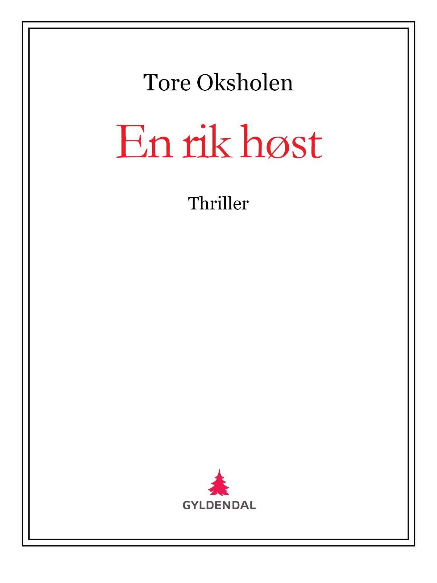 En rik høst - thriller
