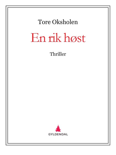 En rik høst - thriller