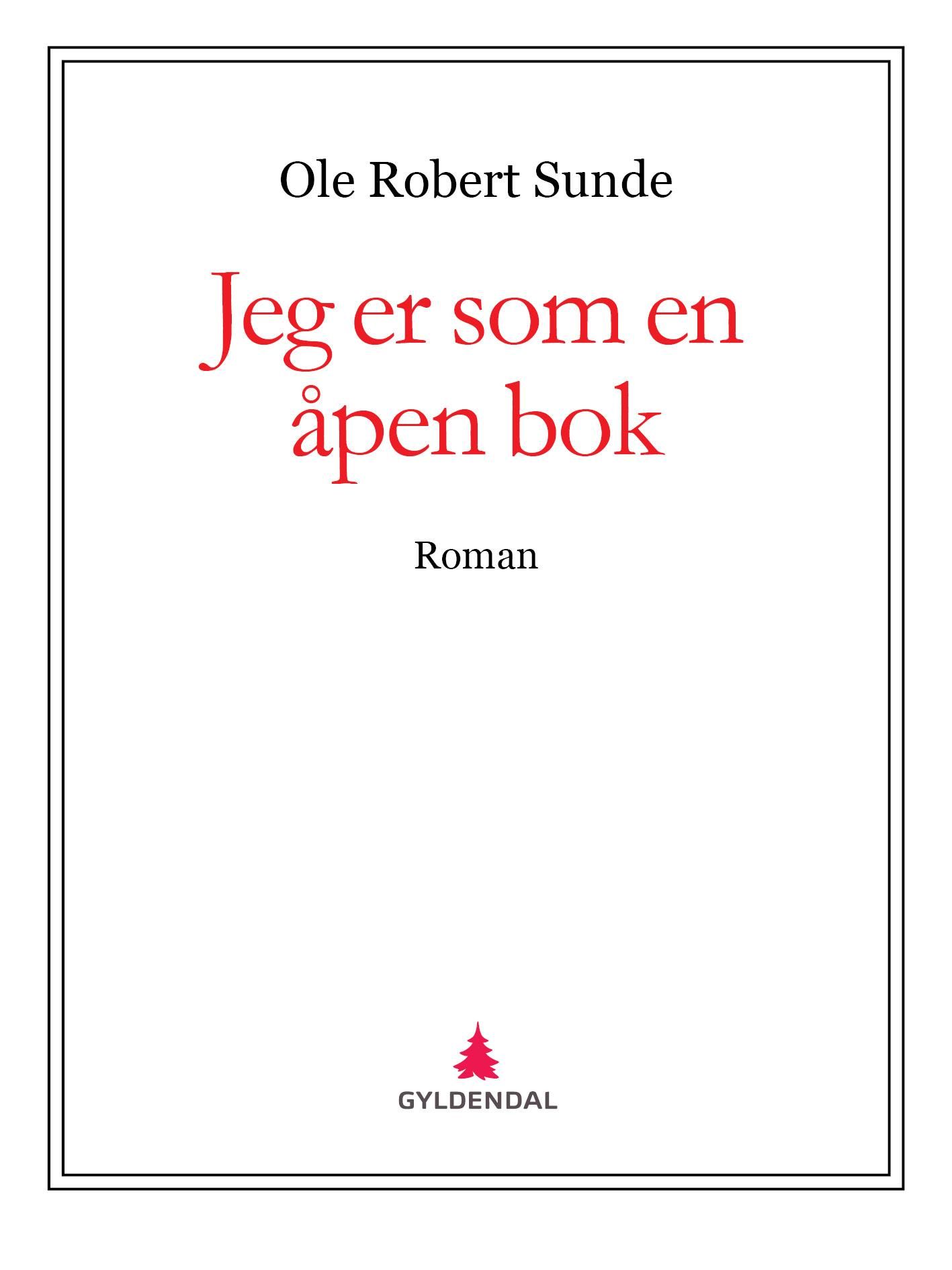 Jeg er som en åpen bok - roman