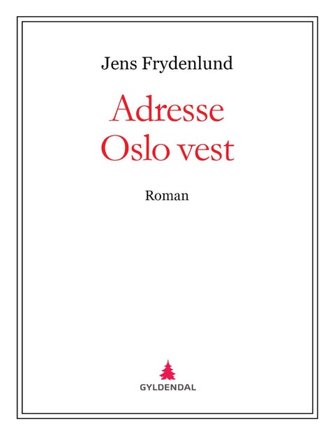 Adresse Oslo vest - roman