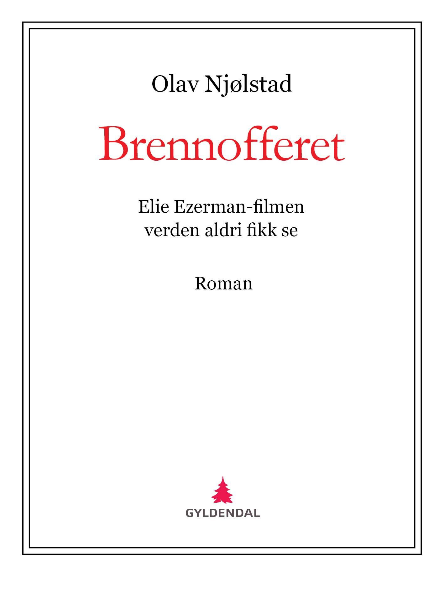 Brennofferet - Elie Ezerman-filmen verden aldri fikk se : roman
