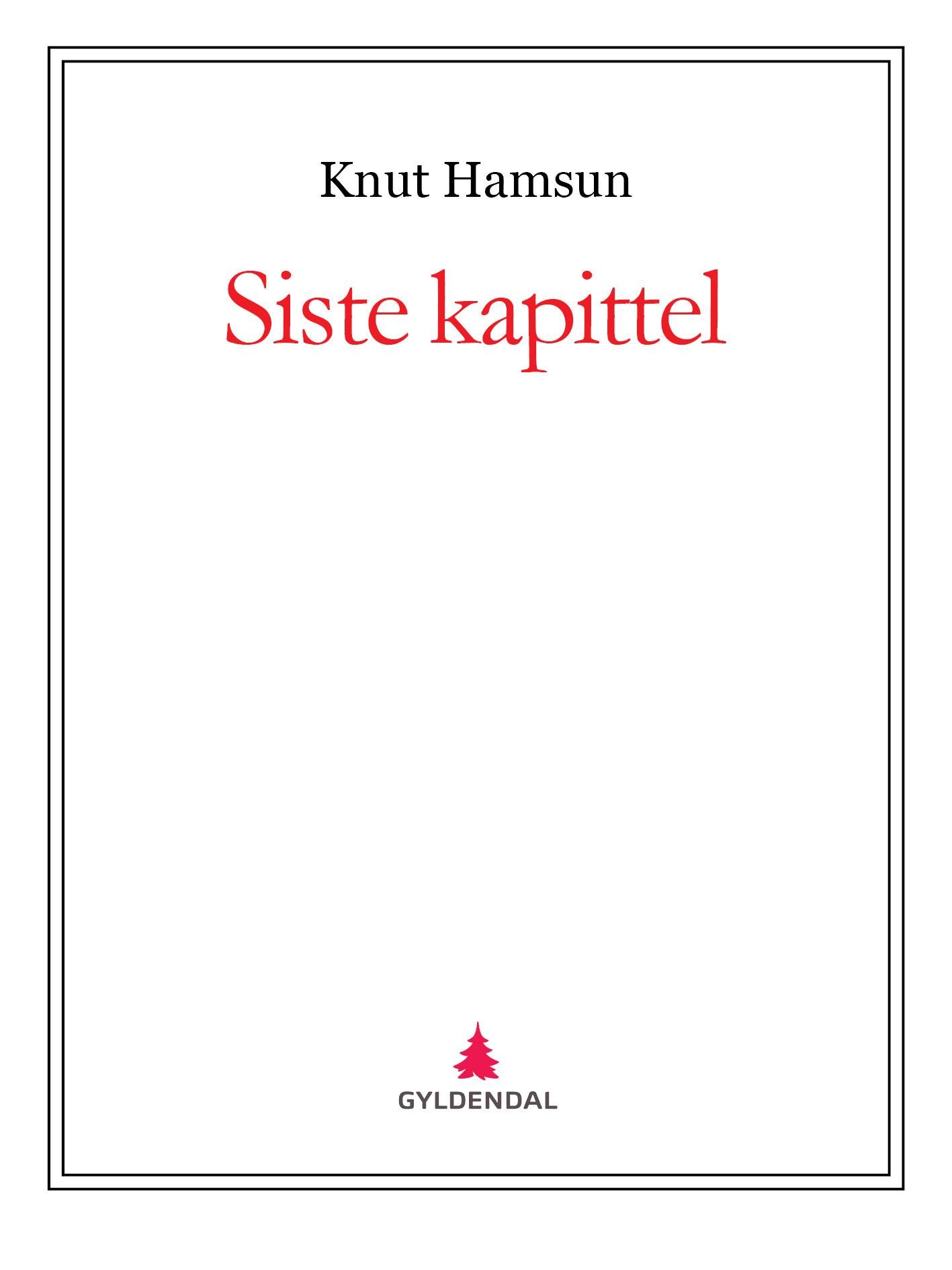 Siste kapittel