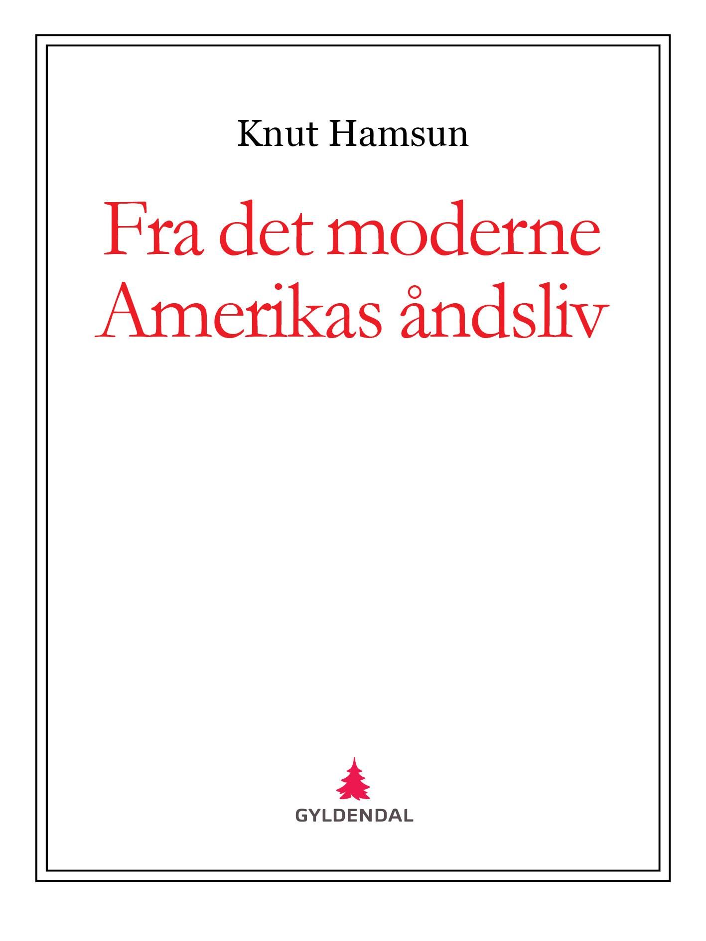 Fra det moderne Amerikas åndsliv