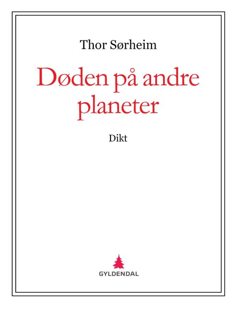 Døden på andre planeter - dikt