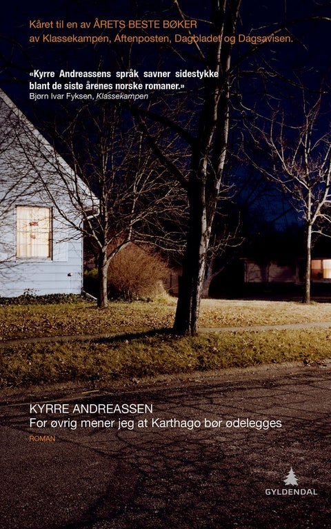 For øvrig mener jeg at Karthago bør ødelegges - roman