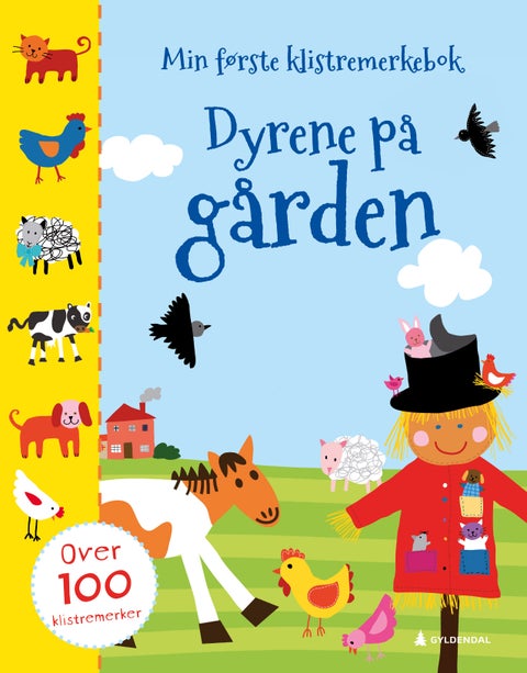 Dyrene på gården - min første klistremerkebok