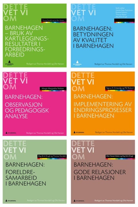 Dette vet vi om barnehagen - samlepakke 1