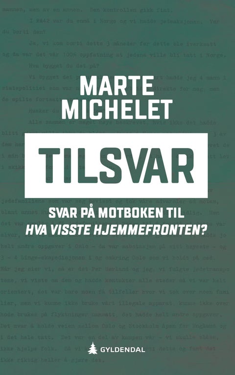 Tilsvar - svar på motboken til Hva visste hjemmefronten?