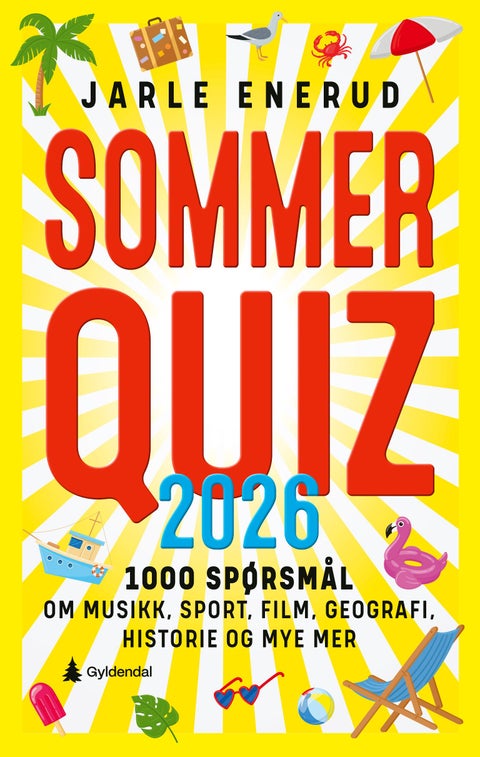 Sommerquiz 2026 - 1000 spørsmål om musikk, sport, film, geografi, historie og mye mer