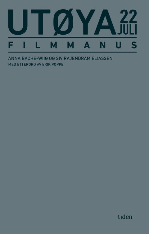 Utøya 22. juli - filmmanus