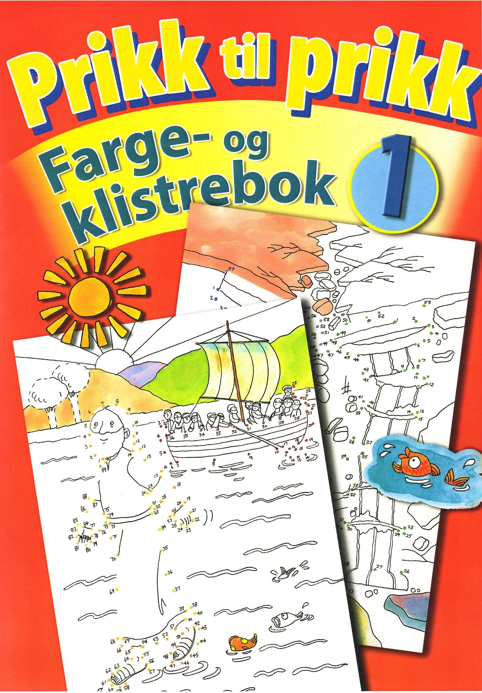 Prikk til prikk - farge- og klistrebok 1