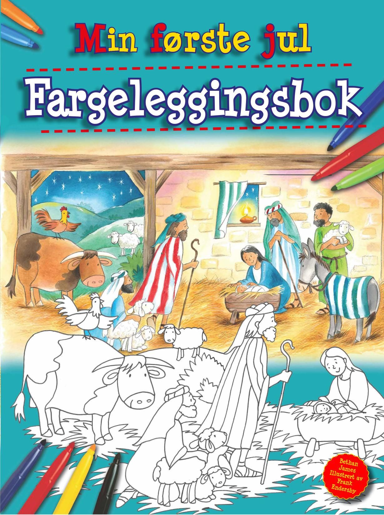 Min første jul - fargeleggingsbok