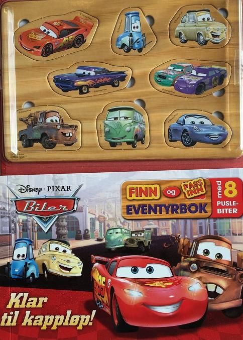 Klar til kappløp! - finn og pass inn med 8 puslebiter : eventyrbok