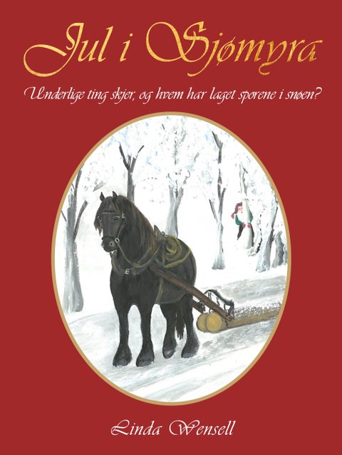 Jul i Sjømyra - underlige ting skjer, og hvem har laget sporene i snøen? : julekalender