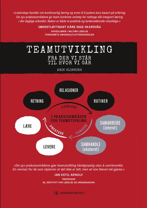 Teamutvikling - fra der vi står til hvor vi går