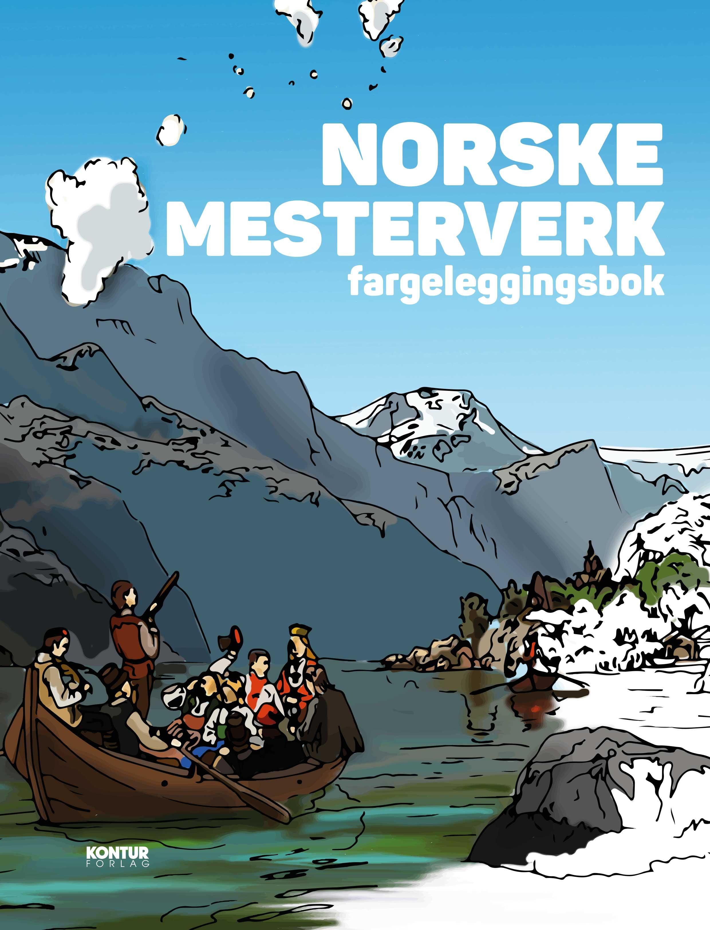 Norske mesterverk. Fargeleggingsbok - fargeleggingsbok