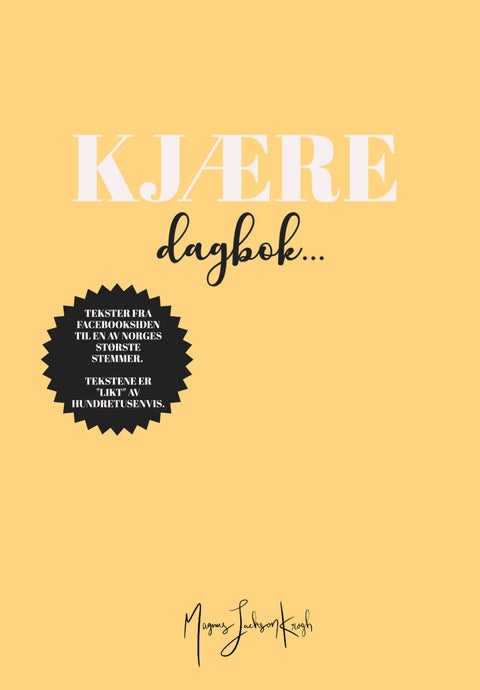 Kjære dagbok... - livet skjedde