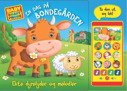 En dag på bondegården - baby smart phone : ekte dyrelyder og melodier